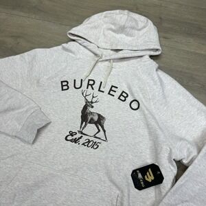 NWT Burlebo Buck Deer Graphic Fleece Hoodie Men's Sz XL Casual Outdoor